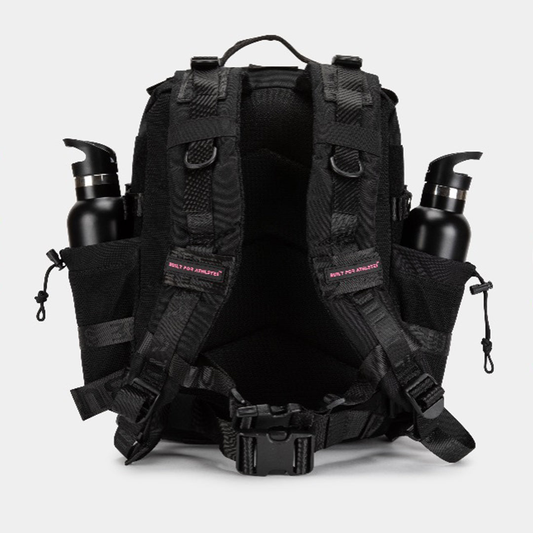 Built for Athletes - Gym Backpack - 25L (Medium) - Black & Pink