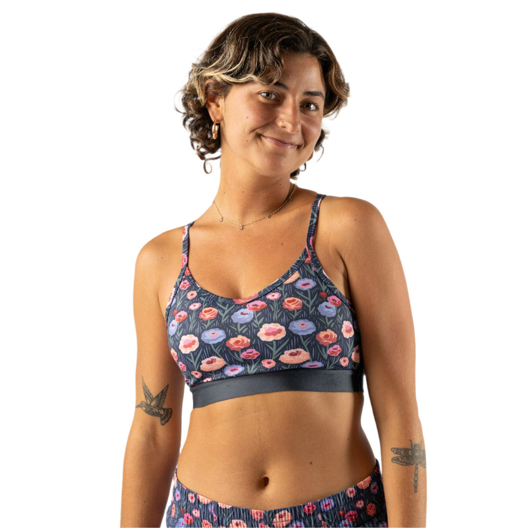 rabbit - Strappy Pocket Bra - Eclipse Poppy - Women's