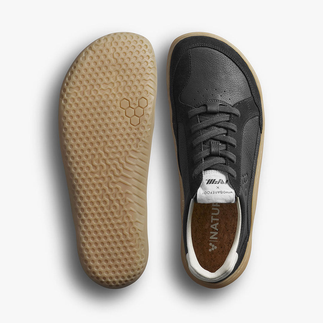 Vivobarefoot - Gobi II Sneaker Premium Leather - Raven - Men's