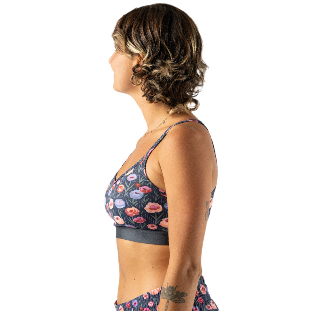 rabbit - Strappy Pocket Bra - Eclipse Poppy - Women's