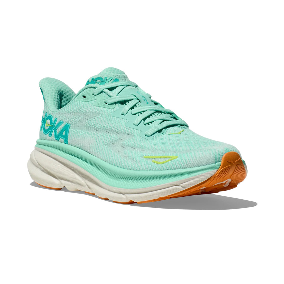 HOKA - Clifton 9 - Standard (B) - Sea Foam/Aqua Breeze - Women's