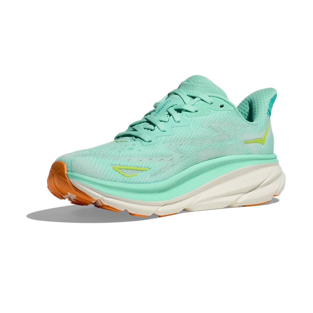 HOKA - Clifton 9 - Standard (B) - Sea Foam/Aqua Breeze - Women's