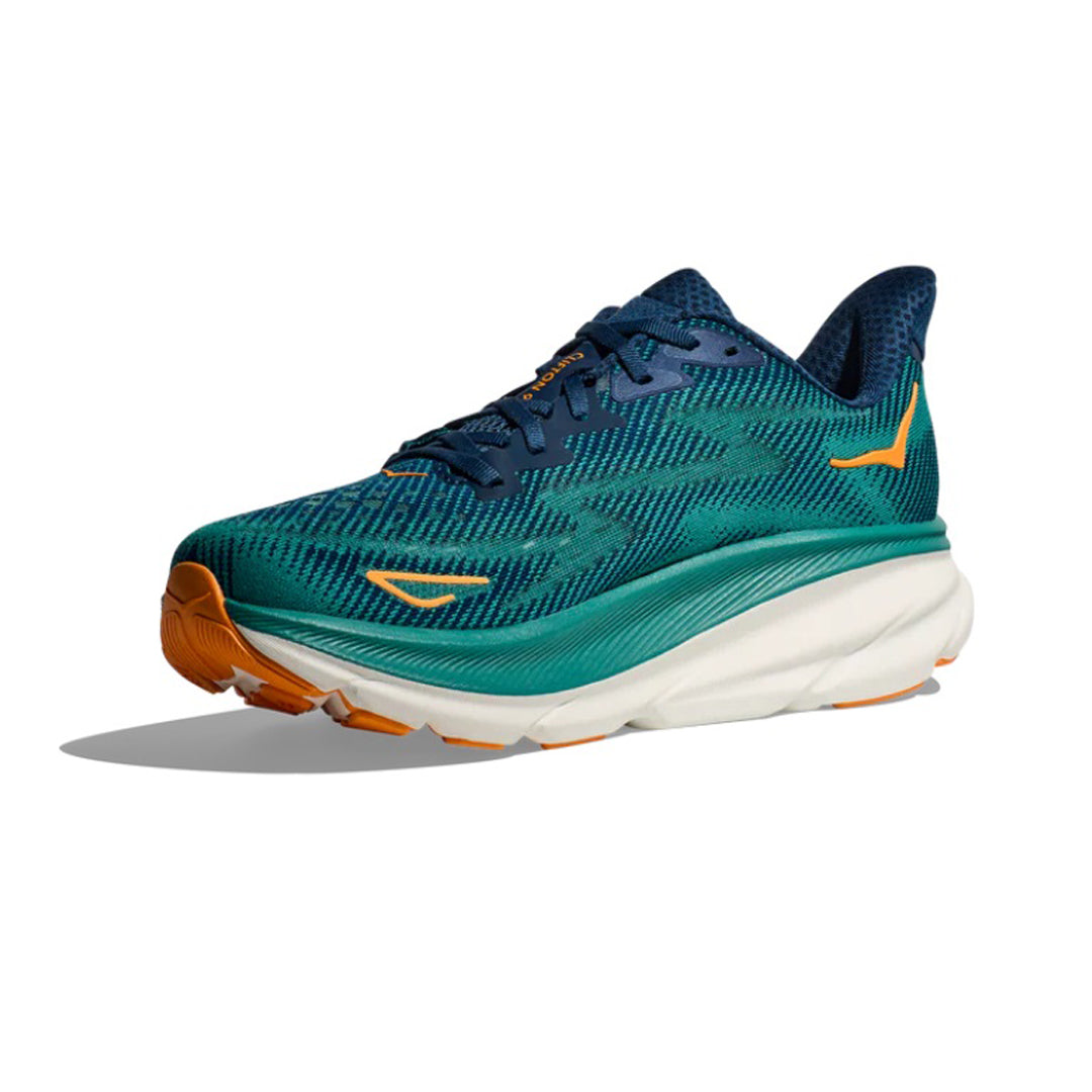 HOKA - Clifton 9 - Wide 2E - Midnight/Oceanic - Men's