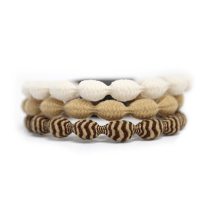 Caterpy - Hair Tie - 3 Pack - Cafe Latte