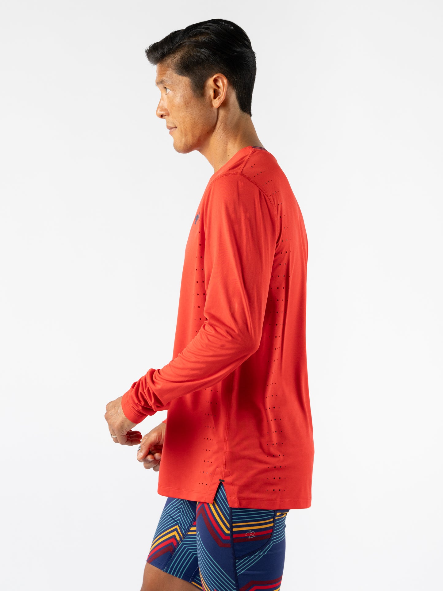 rabbit - Race Pace Tee LS - Fiery Red - Men's