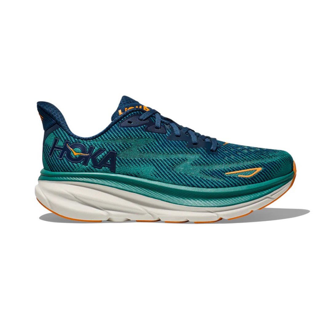 HOKA - Clifton 9 - Wide 2E - Midnight/Oceanic - Men's