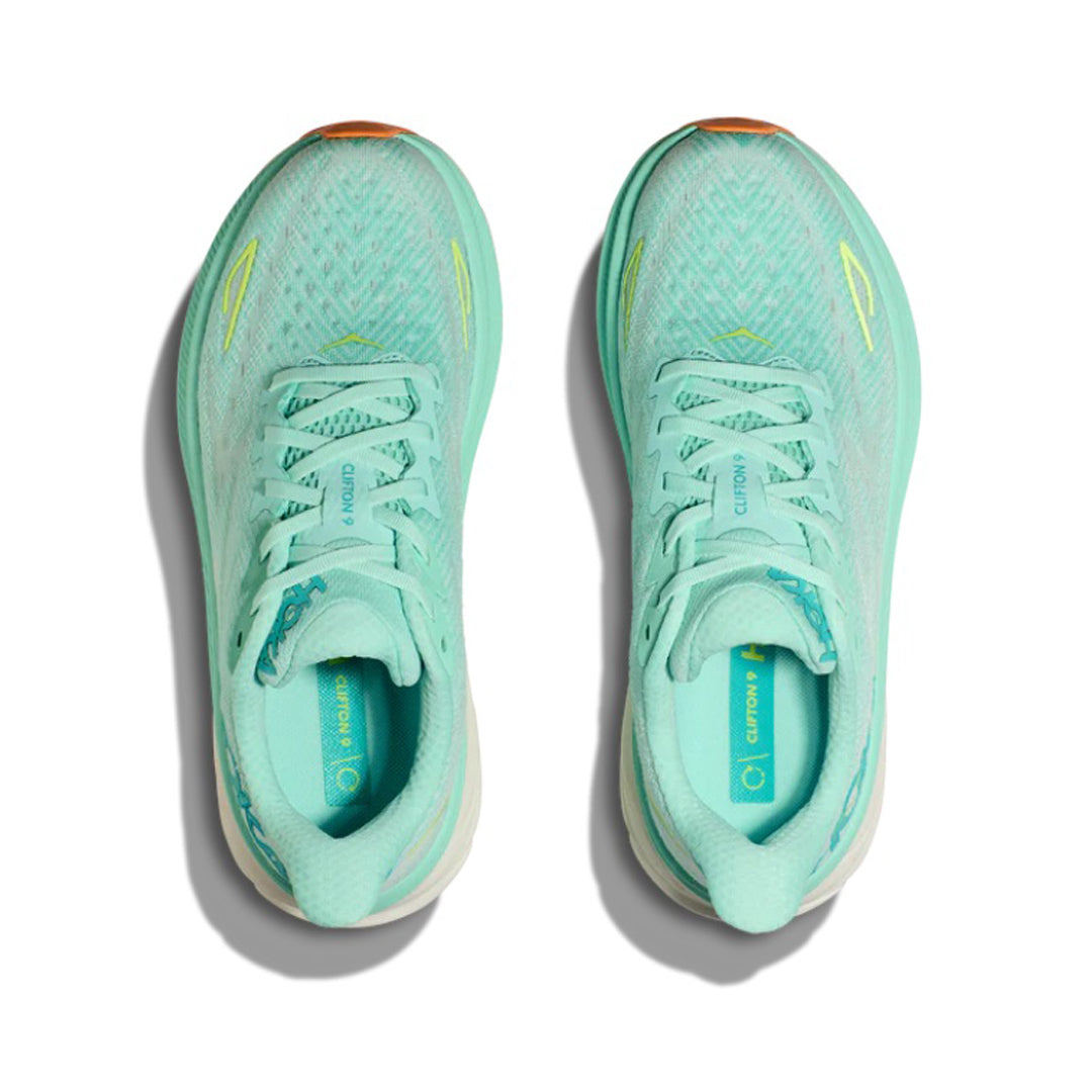 HOKA - Clifton 9 - Standard (B) - Sea Foam/Aqua Breeze - Women's