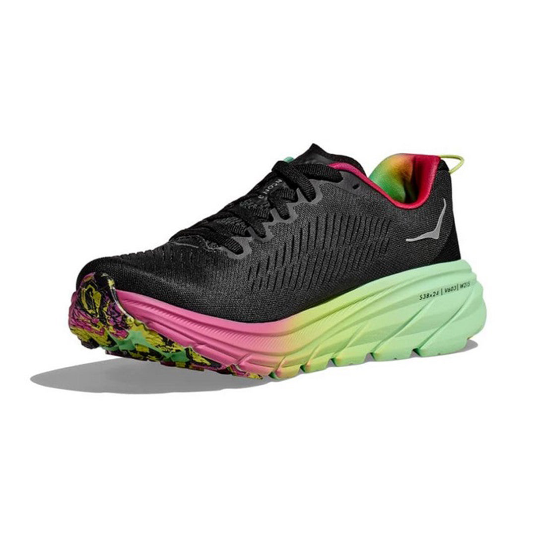 HOKA - Rincon 3 - Wide (D) - Black/Silver - Women's