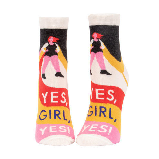 Blue Q - Women's Ankle Socks - Yes, Girl, Yes