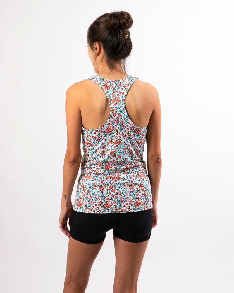 Red Dot Running Company - rabbit - EZ Tank - Gardenia Floral - Women's