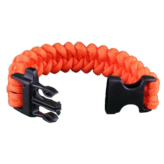 Orange Mud Paracord Bracelet with Whistle