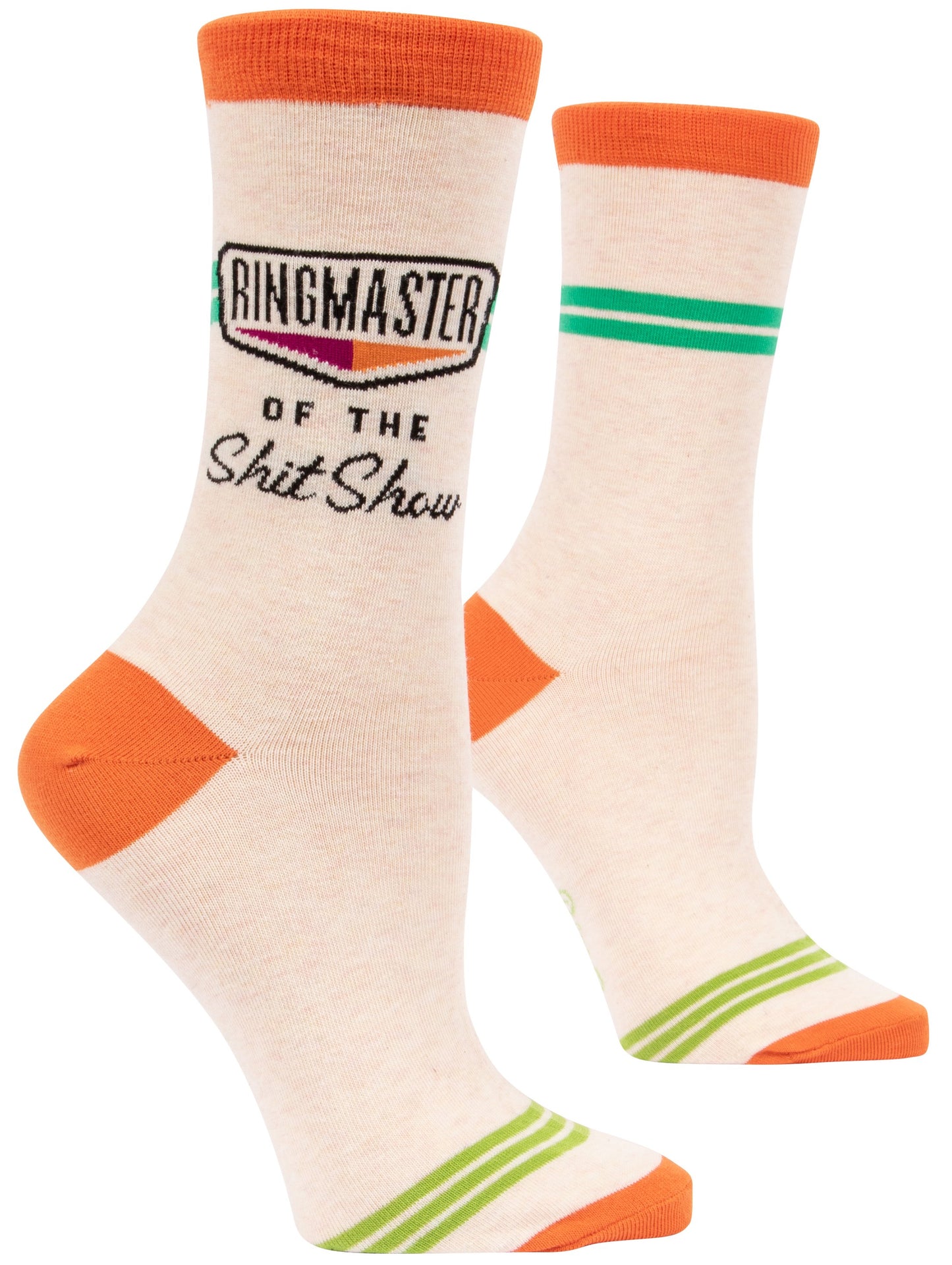 Blue Q - Women's Crew Socks - Ringmaster Of The Shxtshow