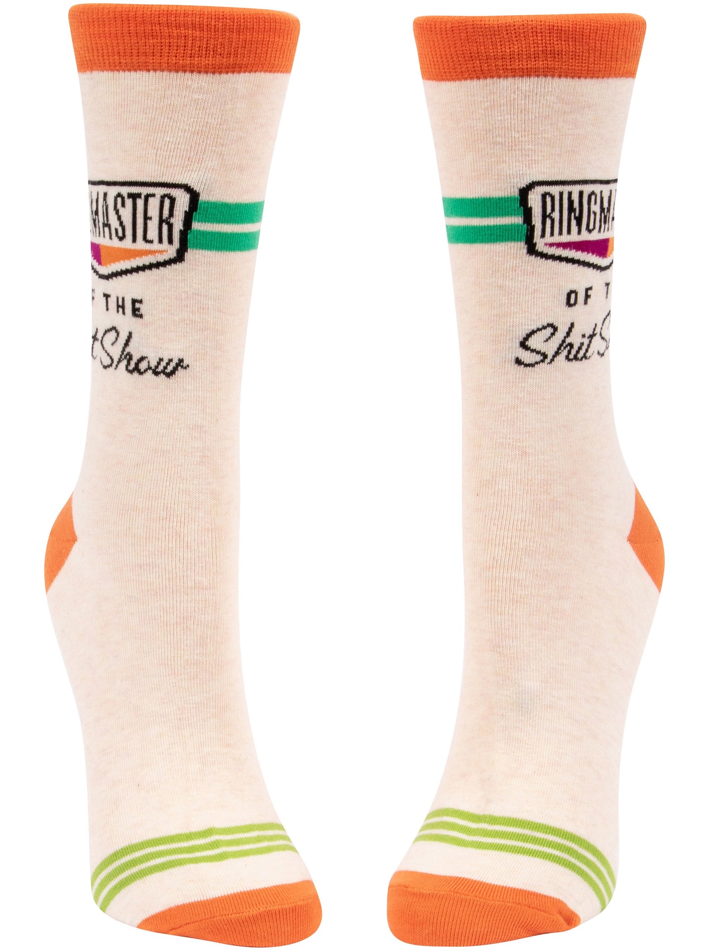 Blue Q - Women's Crew Socks - Ringmaster Of The Shxtshow