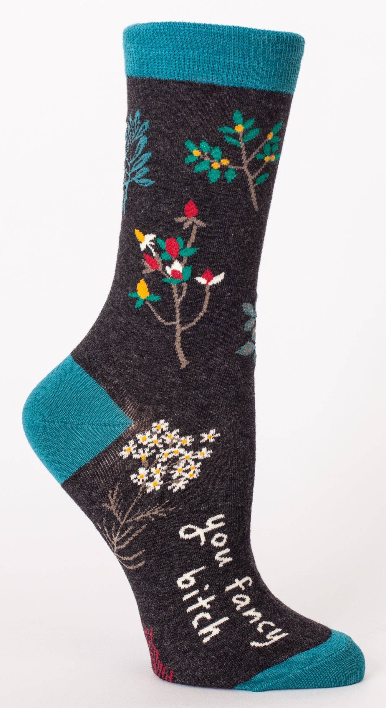 Blue Q - Women's Crew Socks - You Fancy Bxtch