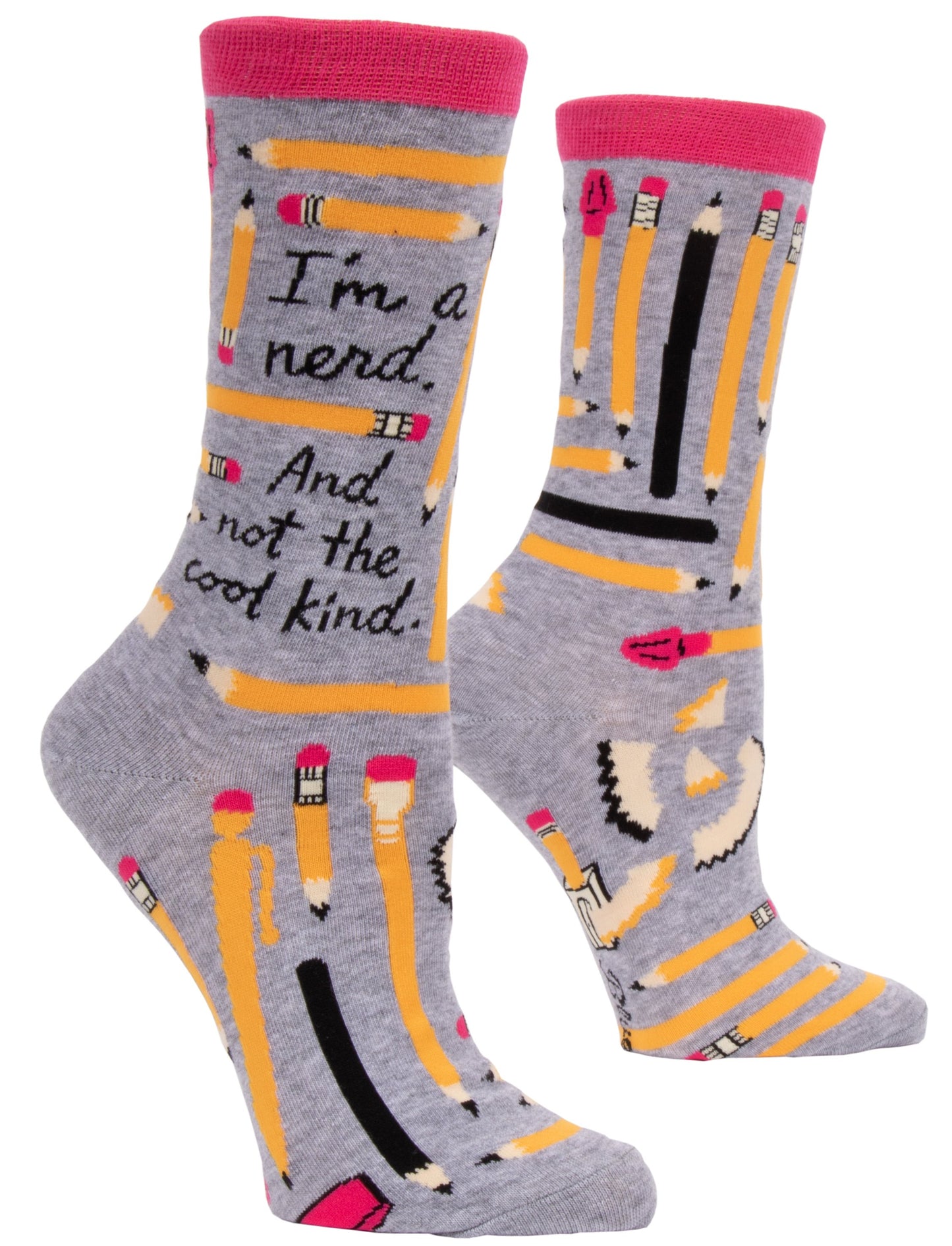 Blue Q - Women's Crew Socks - I'm A Nerd