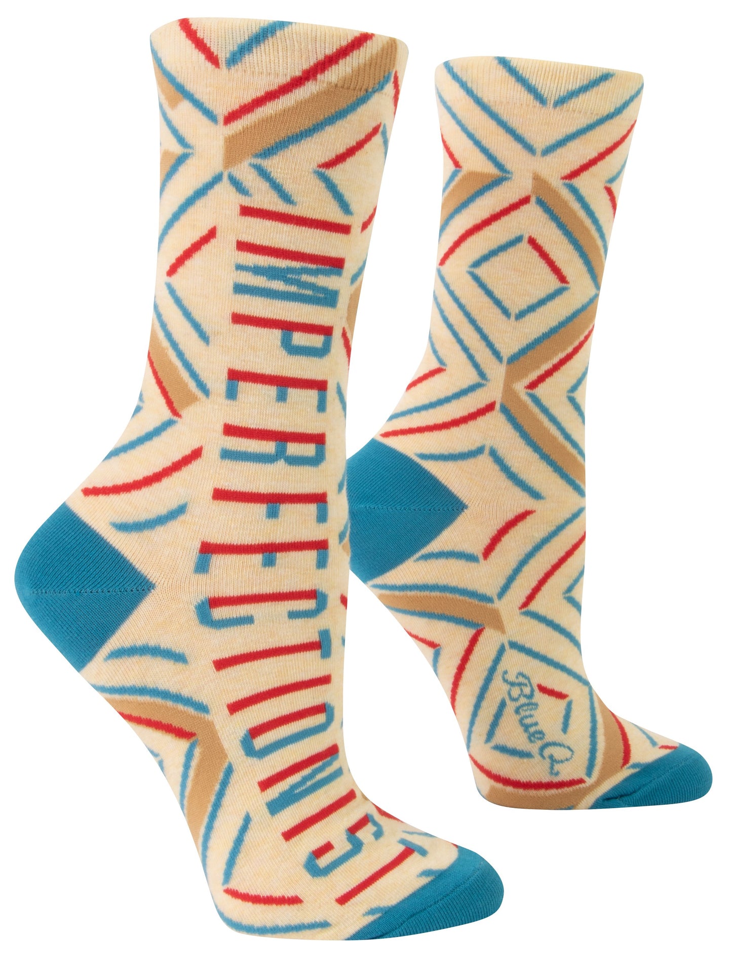 Blue Q - Women's Crew Socks - Imprefectionist