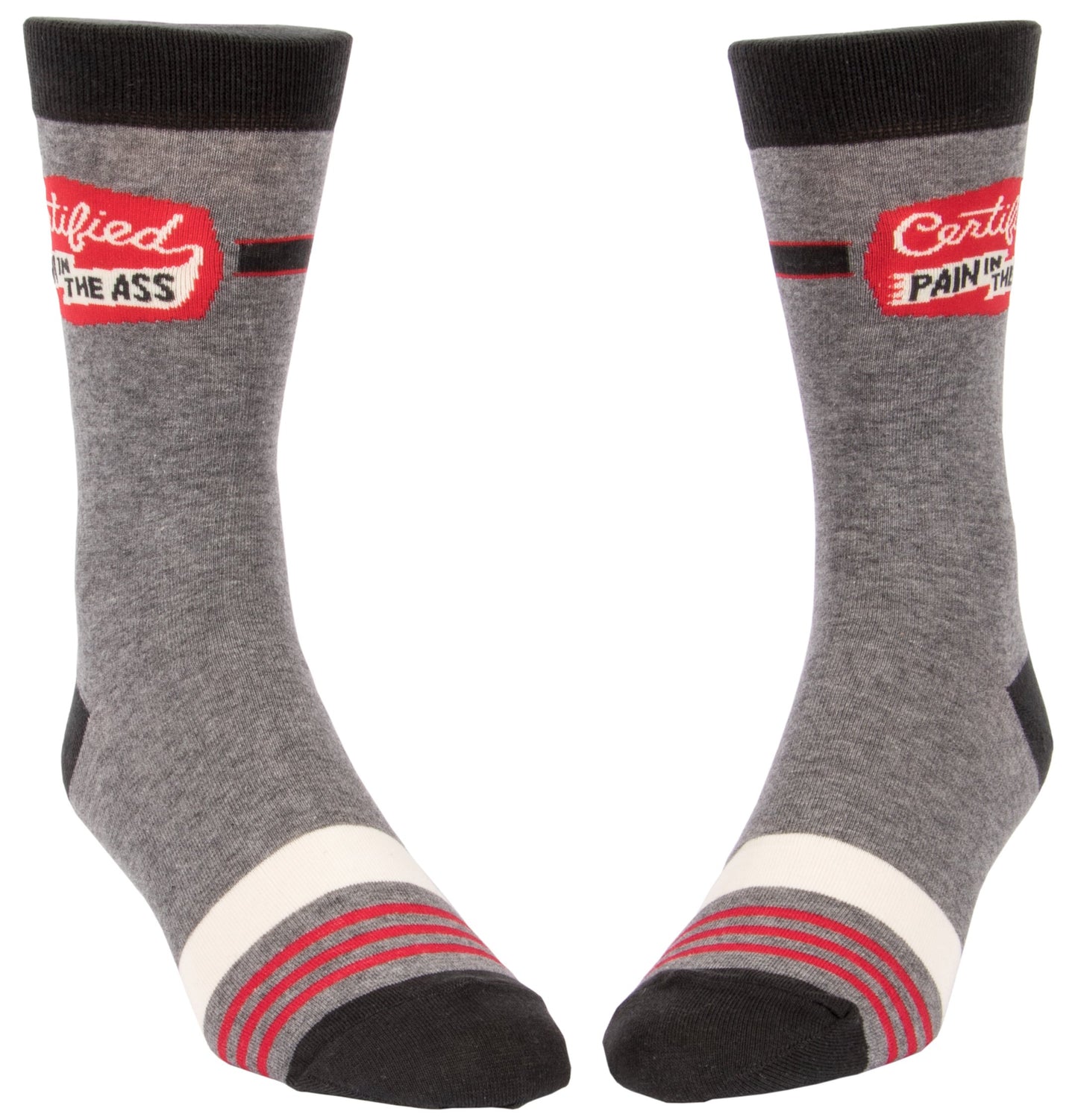 Blue Q - Men's Crew Socks - Certified Pain in the Axx