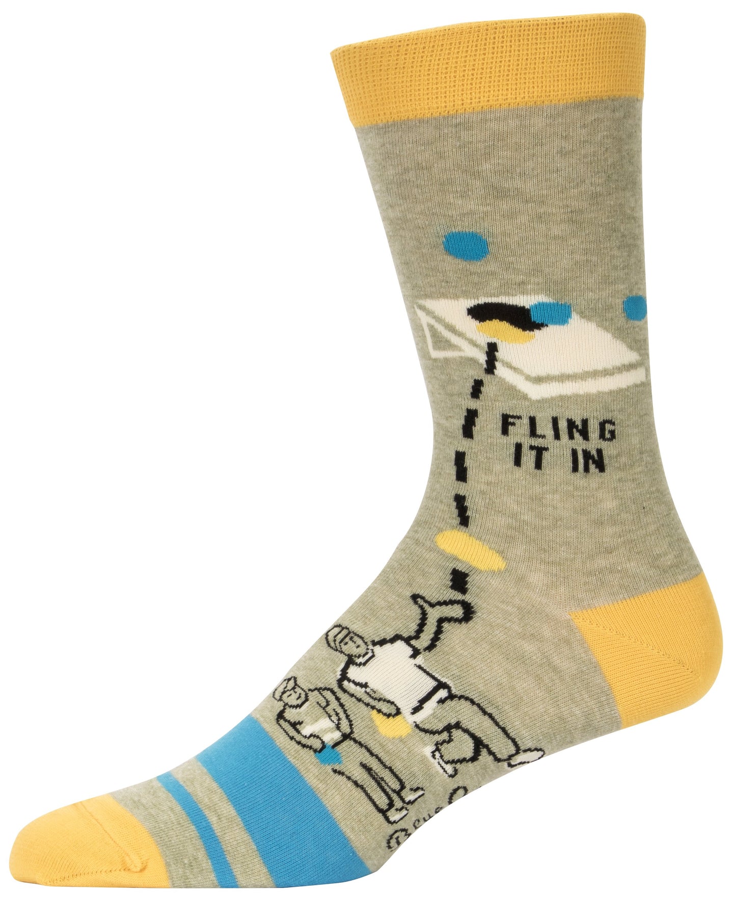 Blue Q - Men's Crew Socks - Corn Hole