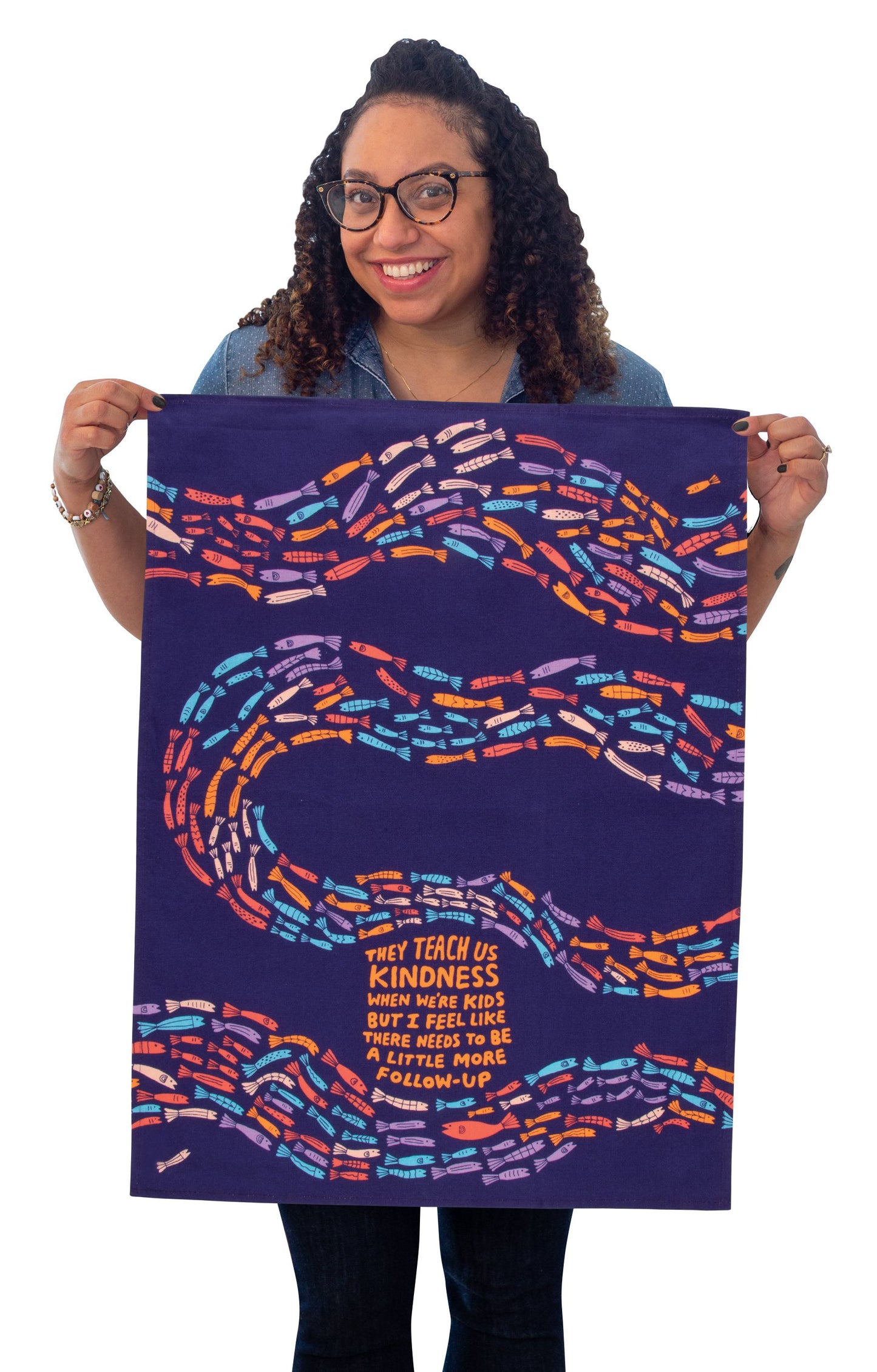 Blue Q - Printed Dish Towel - They Teach Us Kindness